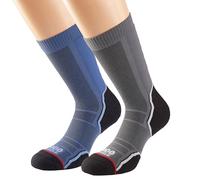 1000 Mile - Calzini da Trekking da Uomo, Uomo, 2270, Blu Navy/Carbone., Men's Large (UK 9-11.5)