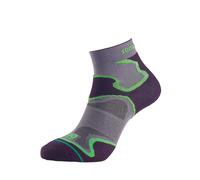 1000 Mile Fusion Sock Ladies Medium Grey/Black/Green Medium Grey/Black/Green