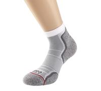 1000 Mile Run Anklet Sock Ladies Small White/Grey Small White/Grey