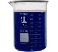 1000 ml Beaker, Low Form Griffin, 3.3 in vetro borosilicato, graduato, Karter Scientific