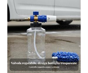 1000 Ml Lancia Schiuma Idropulitrice Capacità 1000ml per Detailer Fai-da-Tu