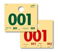 1000 numeri di spedizione per auto, per specchi, numerati 000-999 RL78, stile rosso e verde, numeri di spedizione per servizi, cartoncini Manilla, con intaglio da 1,25