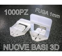 1000 NUOVE BASI 3D RAIMONDI FUGA 1mm DISTANZIATORI LIVELLANTI PAVIMENTO BASE RLS