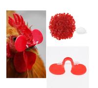 1000 paia di pollame rosso pollo gallina occhiali da vista protettori accecatori