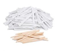 1000 Palette caffè Biodegradabili monouso in Legno imbustate singolarmente 90mm x 4mm, cucchiaini Igienicamente conservati usa e getta (bar o a casa cialde capsule) PLASTIC FREE | After Plastic