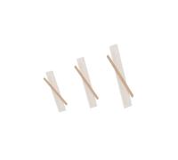1000 Palette legno da caffe confezionate, bastoncini IMBUSTATI SINGOLARMENTE per bevande, Paletta imbustata formato 9 cm / 11 cm / 14 cm (140mm (14cm))