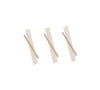1000 Palette legno da caffe confezionate, bastoncini IMBUSTATI SINGOLARMENTE per bevande, Paletta imbustata formato 9 cm / 11 cm / 14 cm (140mm (14cm))