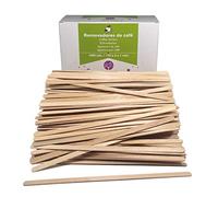1000 palettine caffè in Legno da 17.8 cm. Bastoncini da caffè USA e Getta, Bastoncini per mescolare Il caffè. agitatori per caffè e tè. Bastoncini per l'artigianato.