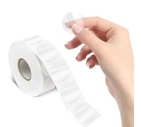 1000 PCS Adesivi Trasparenti Rotondi per Chiusura, Sigilli per Buste Trasparenti, Etichette Circolari Autoadesive con Linea di Perforazione per Buste, Scatole e Confezioni Regalo (3,8 cm di Diametro)