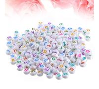 1000 PCS Perline Con Lettere Arcobaleno Braccialetti Perle Di Alfabeto Colorate