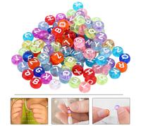 1000 Pcs Perline Lettere Braccialetti Con Perle Di Alfabeto Colorate Acriliche
