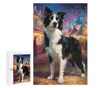 1000 PCS Puzzle Border Collie Carnival Celebration Puzzle Per Adolescenti Migliora La Memoria Difficile E Stimolante Rompicapo Giochi Per Famiglie 1000 PCS