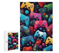 1000 PCS Puzzle Colorful Game Controllers Pattern-1 Puzzle Per Adulti Giocattoli Antistress Vacanza A Casa Ammazza Il Tempo Offerta Come Regalo Per Tutta La Famiglia 1000 PCS