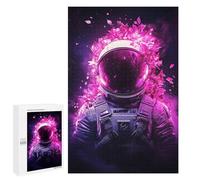1000 PCS Puzzle Cosmic Astronaut Floral Art Puzzle Per Adolescenti Migliora La Memoria Difficile E Stimolante Rompicapo Giochi Per Famiglie 1000 PCS