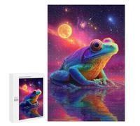 1000 PCS Puzzle Cosmic Frog Reflections Puzzle Per Adolescenti Migliora La Memoria Difficile E Stimolante Rompicapo Giochi Per Famiglie 1000 PCS