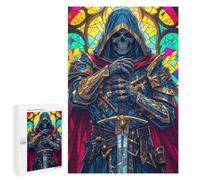 1000 PCS Puzzle - Dead Paladin Stained Glass Puzzle Per Adolescenti Attività Per Famiglie Per Compleanno, Natale Regali Unici Di Compleanno 1000 PCS