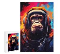 1000 PCS Puzzle - Gorilla Astronaut Space Suit Puzzle Per Adolescenti Attività Per Famiglie Per Compleanno, Natale Regali Unici Di Compleanno 1000 PCS
