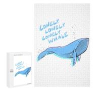 1000 PCS Puzzle Lonely Whale Text Version Puzzle Per Adulti Giochi Divertenti Decorazione Perfetta Regali Unici Per Compleanno E Natale 1000 PCS