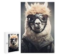 1000 PCS Puzzle Per Adolescenti Alpaca Skydiver Animal Puzzle Per Adolescenti Gioco Rompicapo Migliora La Memoria Regali Di Natale Compleanno 1000 PCS