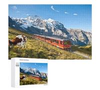 1000 PCS Puzzle Per Adolescenti Alpine Train Journey Through Scenic Mountains Puzzle Per Adulti Giocattoli Fai Da Te Sfida Difficile Regali Antistress 1000 PCS