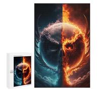 1000 PCS Puzzle Per Adolescenti Apocalypse Fire Vs. Ice Puzzle Per Adulti Assemblaggio Del Modello Aiuta L'esercizio Del Cervello Giochi Stimolanti 1000 PCS