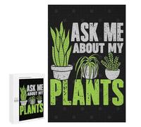1000 PCS Puzzle Per Adolescenti Ask Me About My Plants Puzzle Per Adulti Gioco Per Famiglie Un'opera D'arte Regali Unici Per Compleanno E Natale 1000 PCS