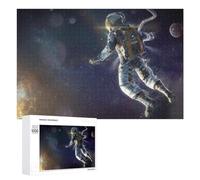 1000 PCS Puzzle Per Adolescenti Astronaut Floating in Space Puzzle Per Adolescenti Gioco Rompicapo Migliora La Memoria Regali Di Natale Compleanno 1000 PCS