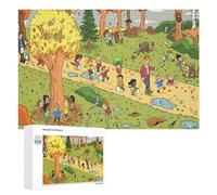 1000 PCS Puzzle Per Adolescenti Autumn Forest Adventure Puzzle Per Adolescenti Gioco Rompicapo Migliora La Memoria Regali Di Natale Compleanno 1000 PCS