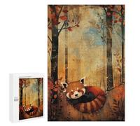 1000 PCS Puzzle Per Adolescenti Autumn Red Panda Puzzle Per Adulti Gioco Pratico Assemblaggio Di Modelli Regali Unici Per Compleanno E Natale 1000 PCS
