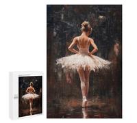 1000 PCS Puzzle Per Adolescenti Ballet Dancer in Spotlight Red Curtain Call Ballet’s Final Bow Puzzle Per Adulti Giocattoli Antistress Analisi E Logica Interazione Genitore-figlio 1000 PCS