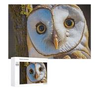 1000 PCS Puzzle Per Adolescenti Barn Owl Close-Up Puzzle Per Adolescenti Gioco Rompicapo Migliora La Memoria Regali Di Natale Compleanno 1000 PCS