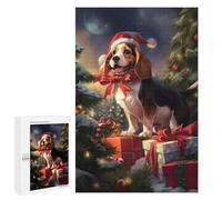 1000 PCS Puzzle Per Adolescenti Beagle Christmas Puzzle Per Adolescenti Gioco Rompicapo Migliora La Memoria Regali Di Natale Compleanno 1000 PCS