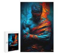 1000 PCS Puzzle Per Adolescenti Bound by Fire And Ice - Expressionist Figure Puzzle Per Adolescenti Giochi Per Famiglie Analisi E Sfida Educativa Logica 1000 PCS