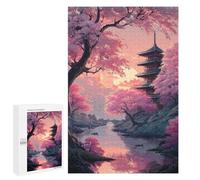 1000 PCS Puzzle Per Adolescenti Cherry Blossom Serenity-14 Puzzle Per Adulti Per Passare Il Tempo Durante Le Vacanze Ogni Pezzo È Unico - Ottimo Regalo Per I Giocatori 1000 PCS