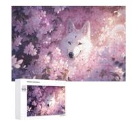 1000 PCS Puzzle Per Adolescenti Cherry Blossom Wolf Fantasy Puzzle Per Adulti, Gioco Rompicapo, Gara Di Velocità Manuale, Impegnativo Da Completare 1000 PCS