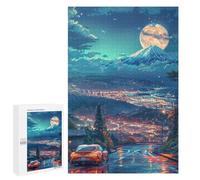 1000 PCS Puzzle Per Adolescenti City Lights Under Moonlit Sky Puzzle Per Adulti Assemblaggio Del Modello Aiuta L'esercizio Del Cervello Giochi Stimolanti 1000 PCS