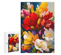 1000 PCS Puzzle Per Adolescenti Colorful Flower Bouquet Painting-3 Puzzle Per Adulti Assemblaggio Del Modello Aiuta L'esercizio Del Cervello Giochi Stimolanti 1000 PCS