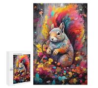 1000 PCS Puzzle Per Adolescenti Colorful Squirrel Artwork Puzzle Fai Da Te Per Adulti, Giocattoli, Decorazioni Murali, Regali Per Tutta La Famiglia 1000 PCS