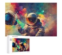 1000 PCS Puzzle Per Adolescenti Cosmic Astronaut Adventure-3 Puzzle Per Adolescenti Gioco Rompicapo Migliora La Memoria Regali Di Natale Compleanno 1000 PCS