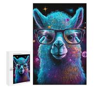 1000 PCS Puzzle Per Adolescenti Cosmic Llama Glasses Art Print-2 Puzzle Per Adolescenti Difficili Ogni Pezzo È Unico - Regalo Di Compleanno, Regali, 1000 PCS