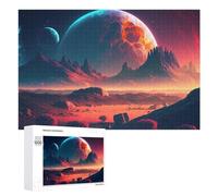 1000 PCS Puzzle Per Adolescenti Distant Planet Glows in Space -1 Puzzle Per Adulti Giocattolo Decorazione Da Parete Un'opera D'arte Regalo Di Compleanno, Regali, 1000 PCS