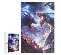 1000 PCS Puzzle Per Adolescenti Dragon Confrontation Puzzle Per Adulti Giocattoli Antistress Analisi E Logica Interazione Genitore-figlio 1000 PCS