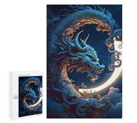 1000 PCS Puzzle Per Adolescenti Dragon Moon Mythology Art Puzzle Adolescente Giocattolo Antistress Vacanza Casa Passatempo Sfida Educativa 1000 PCS