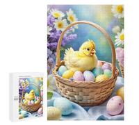 1000 PCS Puzzle Per Adolescenti Easter Basket with Chick Puzzle Per Adulti Assemblaggio Del Modello Aiuta L'esercizio Del Cervello Giochi Stimolanti 1000 PCS