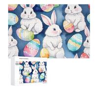 1000 PCS Puzzle Per Adolescenti Easter Bunny Egg Hunt-2 Puzzle Per Adolescenti Gioco Rompicapo Migliora La Memoria Regali Di Natale Compleanno 1000 PCS