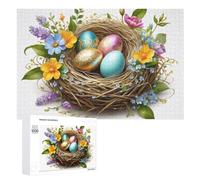 1000 PCS Puzzle Per Adolescenti Easter Egg Nest Decor Puzzle Per Adulti, Gioco Rompicapo, Gara Di Velocità Manuale, Impegnativo Da Completare 1000 PCS