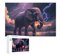 1000 PCS Puzzle Per Adolescenti Electric Elephant Storm Puzzle Per Adolescenti Gioco Rompicapo Migliora La Memoria Regali Di Natale Compleanno 1000 PCS