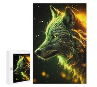 1000 PCS Puzzle Per Adolescenti Electric White Wolf Puzzle Per Adulti Gioco Pratico Difficile Difficile Unico Compleanno E Regali 1000 PCS