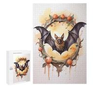 1000 PCS Puzzle Per Adolescenti Elegant Bat in Watercolor Puzzle Per Adulti Gioco Pratico Corsa Di Velocità Delle Mani Divertimento Attività A Casa, 1000 PCS