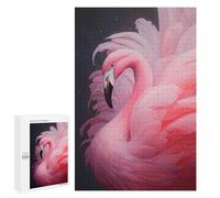 1000 PCS Puzzle Per Adolescenti Elegant Pink Flamingo Puzzle Per Adolescenti Gioco Rompicapo Migliora La Memoria Regali Di Natale Compleanno 1000 PCS